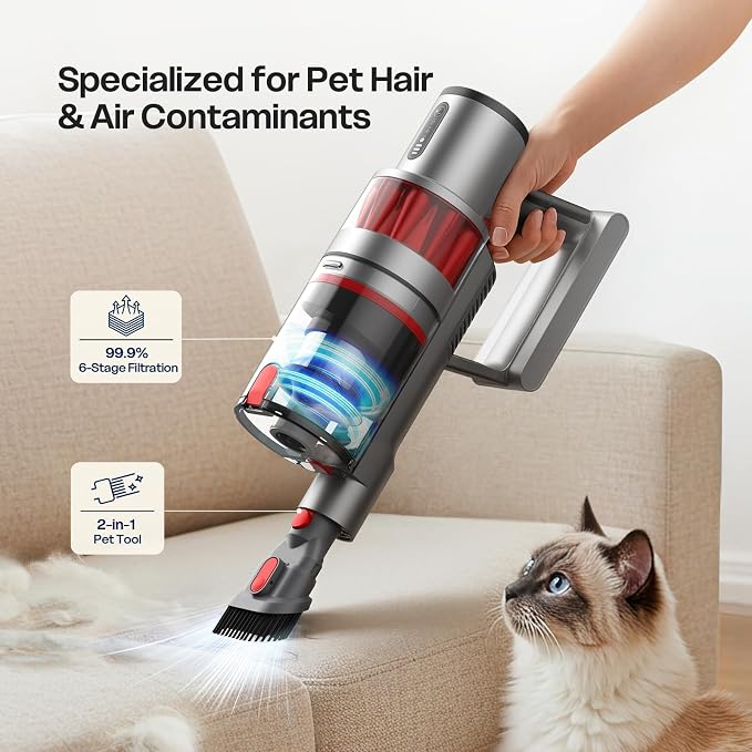 Cordless Vacuum Cleaner, 600W/50KPA, Stick Vacuum - Image 6