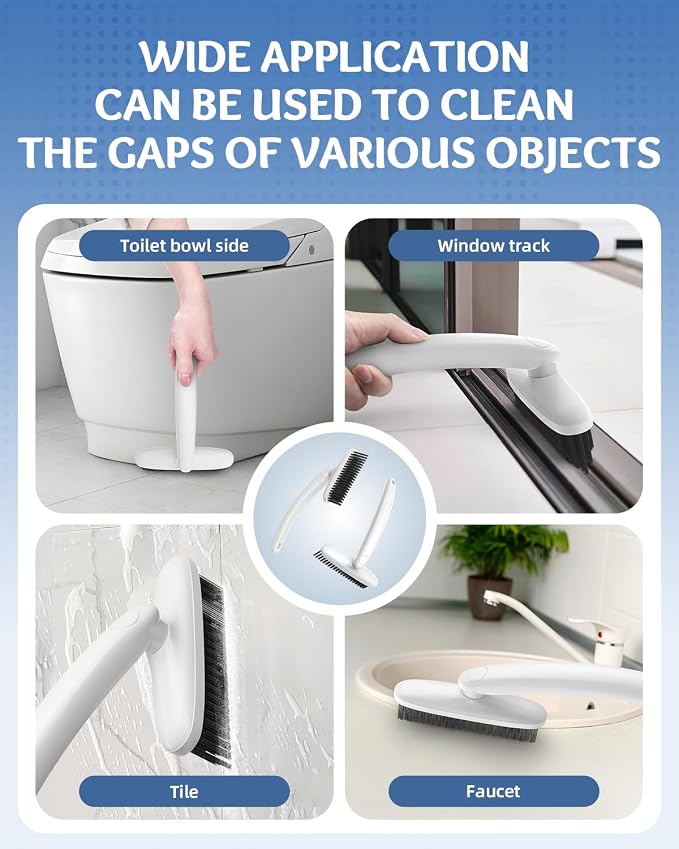 360 Degree Rotating Crevice Cleaning Brush- Household Hard Bristle Cleaning - Image 6