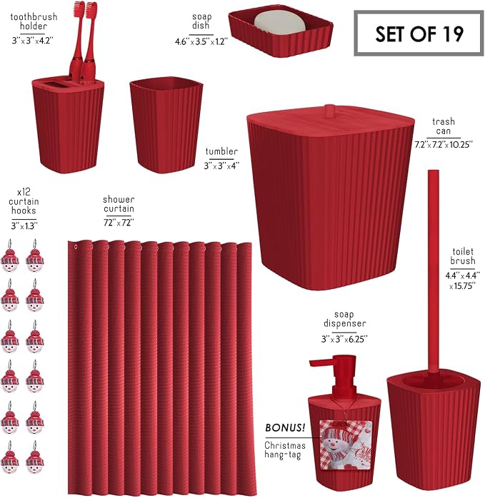 Clara Clark Bathroom Accessories Set - Image 4