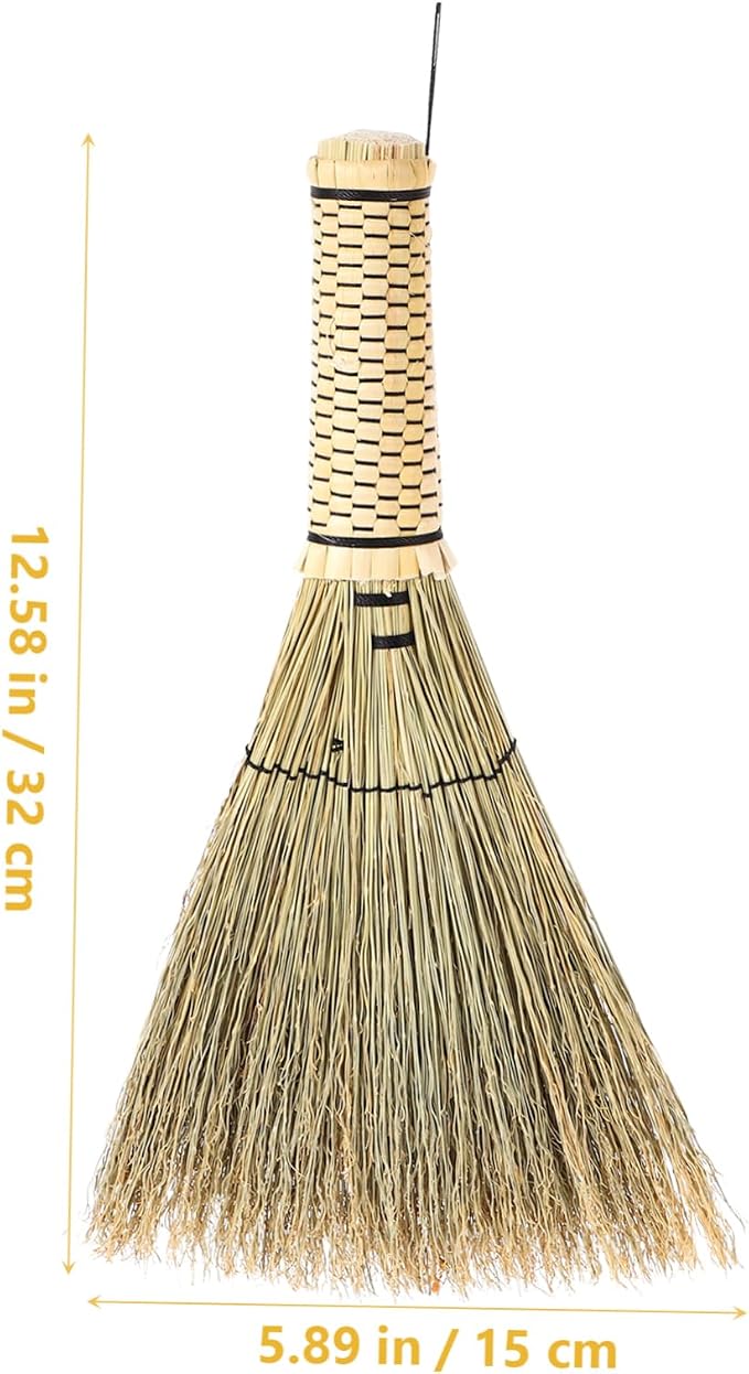Corn Whisk Broom Handcrafted Mini Dust Brush - Image 2