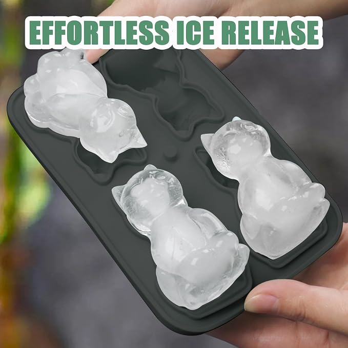 3D Cat Ice Cube Mold, Admaison Ice Cube Tray - Image 5
