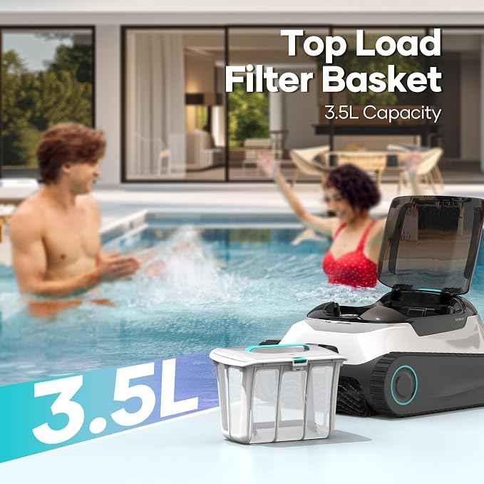 AIPER Scuba N1 Cordless Robotic Pool Cleaner, Wall & Waterline & Floor Cleaning - Image 7