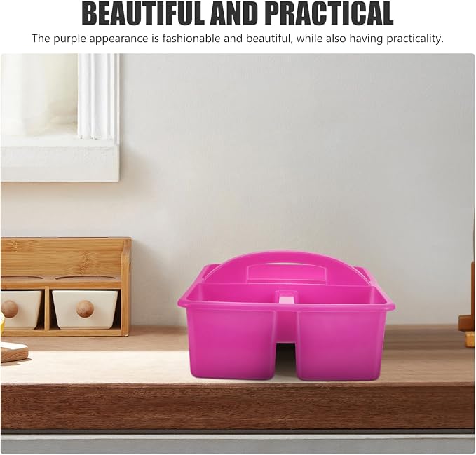 Portable Cleaning Tool Organizer Basket Multi-compartment Design - Image 4