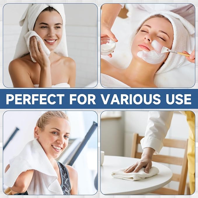 Coral Velvet White Washcloths 12 Pack, Highly Absorbent and Soft White Face - Image 6