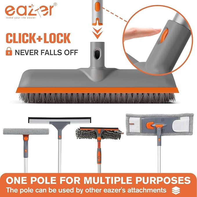 Eazer Floor Scrubber Brush, 2-in-1 Deck Scrubber Brush - Image 7