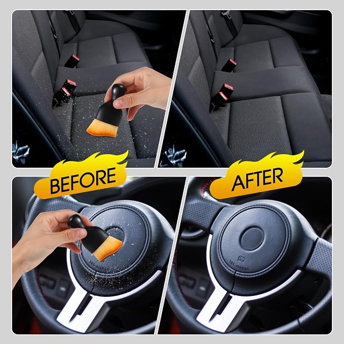 3 PCS Car Interior Detail Dust Brush, Soft Car Interior Detailing Kit Tools - Image 6