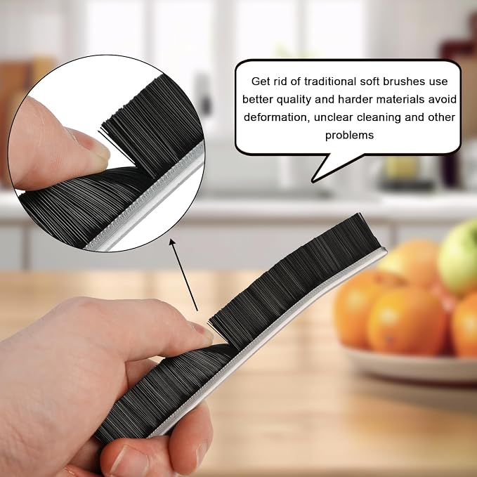 6PCS Crevice Cleaning Brush, Gap Cleaning Brush, Slim Flat Curved Brush - Image 3
