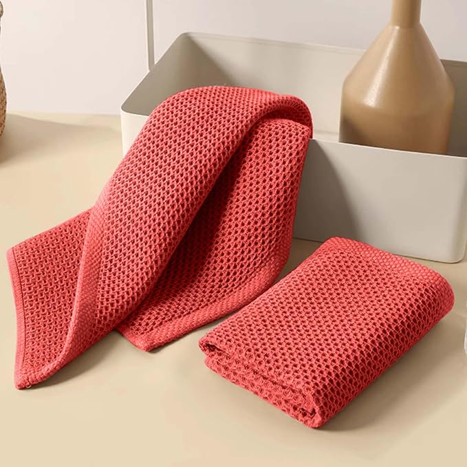 Cotton Dish Cloths 6 Pack, 12x12 Inch – Super Absorbent, Quick-Dry & Reusable - Image 6