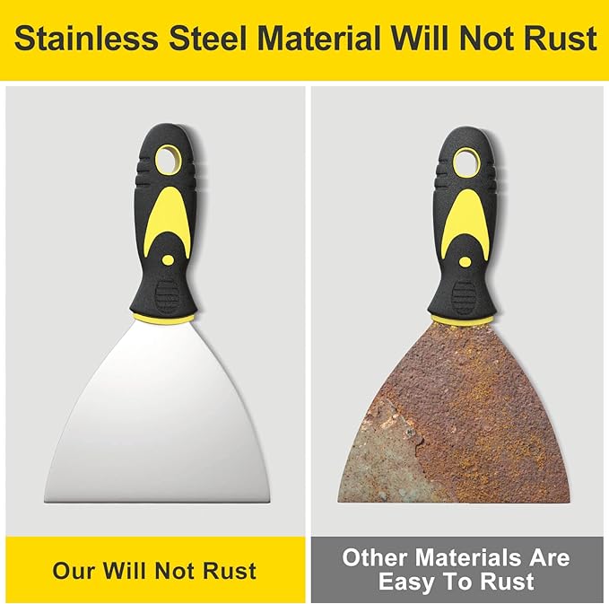 5Pcs Putty Knife, Spackle Knife, Paint Scraper, Scraper Tool, No Rusting - Image 3