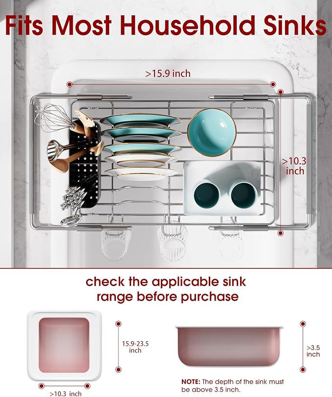Dish Drying Rack in Sink - Image 2