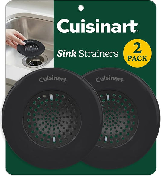 Cuisinart Sink Strainers- 2 Pack Kitchen Sink Drain Strainer & Food Catcher by BestBrands