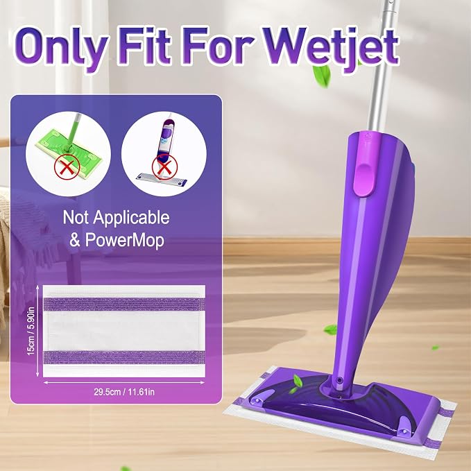 40Pack Mopping Pad Refill for Wetjet Mop Compatible - Image 3
