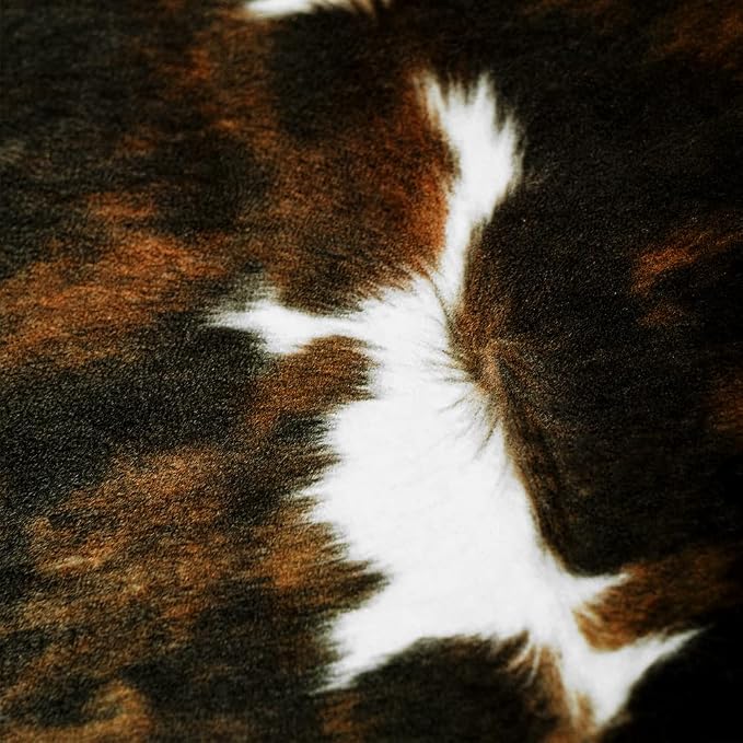 Amearea Faux Cow Hide Rug Large 6.2x5.2 Feet, Premium Western Home Decor Cow - Image 6