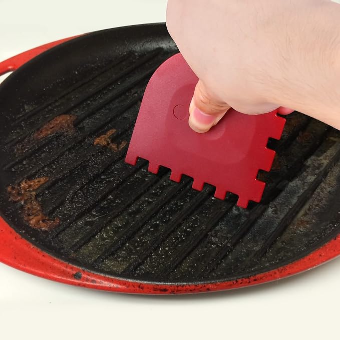 3 Set Plastic Grill Pan Scraper Tool - Image 3