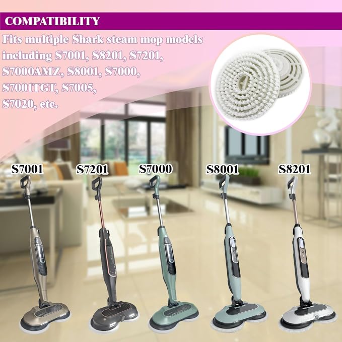 Steam Cleaner Mop Replacement Brush Heads - Image 4