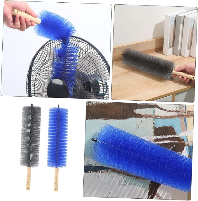Ciieeo 2pcs Portable Fan Cleaning Brush Handle Bendable Dust Brush - Image 6