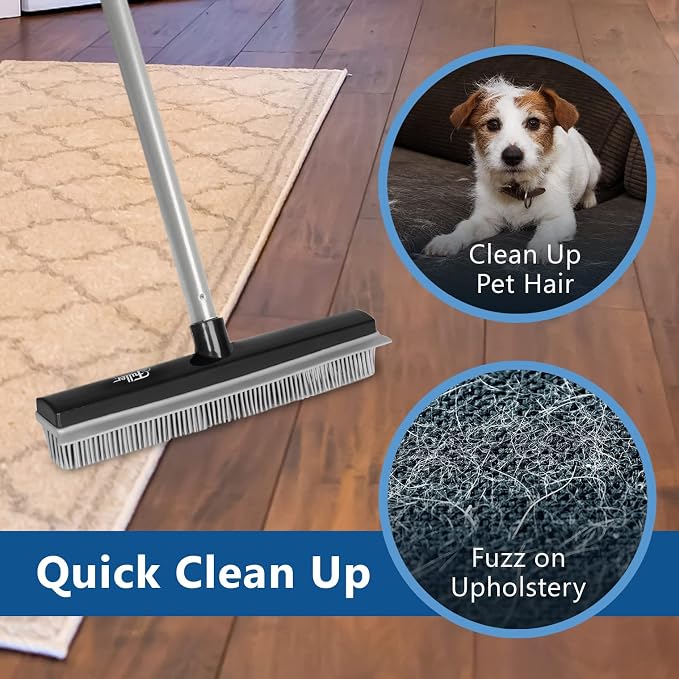 Fuller Brush Rubber Broom – for Carpets Floors Stairs Upholstery – - Image 4