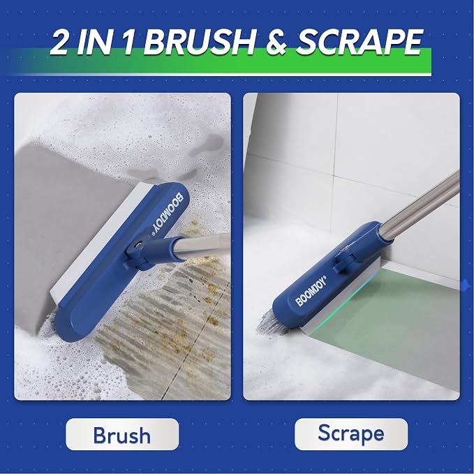 BOOMJOY Grout Brush with Long Handle, Grout Cleaner Brush - Image 3