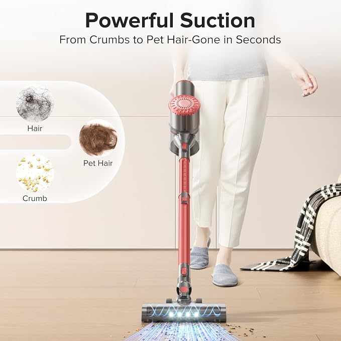 Cordless Vacuum Cleaner with Self-Standing, Powerful Stick Vacuum Cleaners - Image 5
