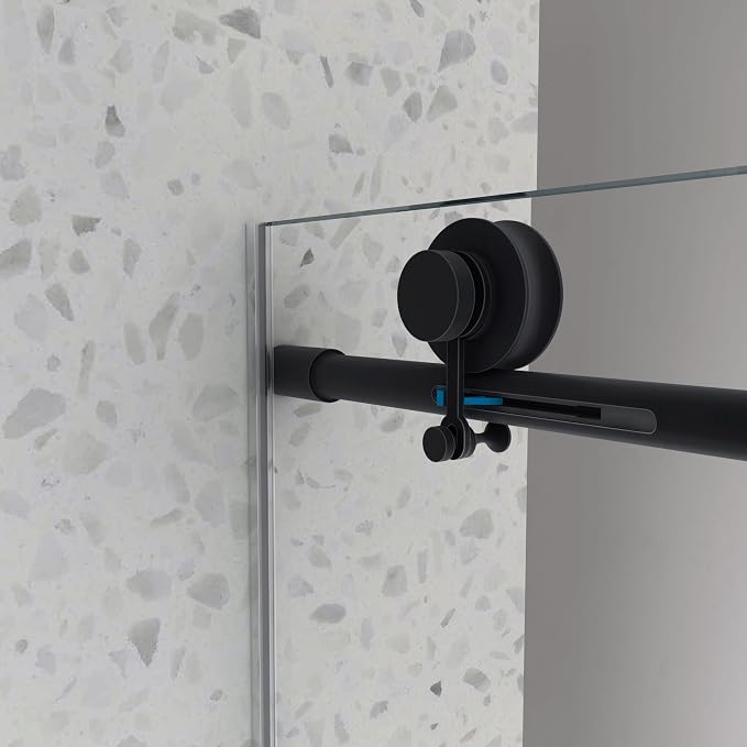Frameless Shower Door 49"-54" W x 76" H-5/16 Tempered Glass Single Sliding - Image 7
