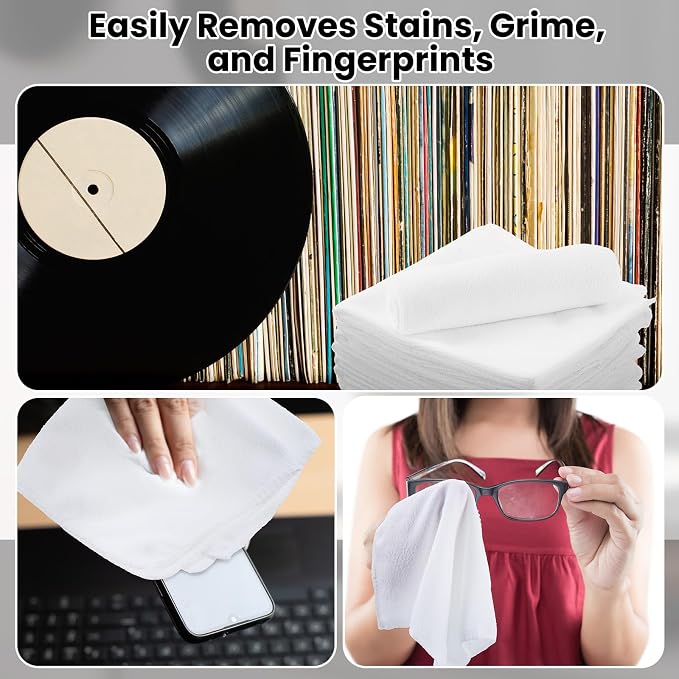 Honeydak 8 Pack Microfiber Record Cleaning Cloth, TV Screen, Musical Instrument - Image 7
