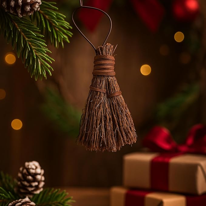Apple Splendor Scented Broom – 6 Inch Rustic Heather Broom - Image 6