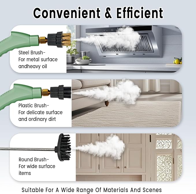 2500W Handheld Steam Cleaner, Portable Car Steamer - Image 4