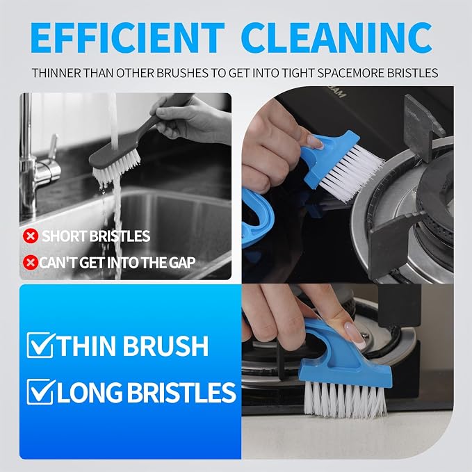 Window Track Cleaner Tool Set, Tile Lines, Car Vents - Image 6