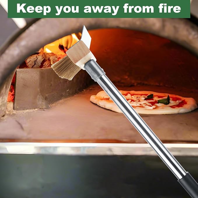 Aluminum Pizza Oven Brush, Grill Brush - Image 7