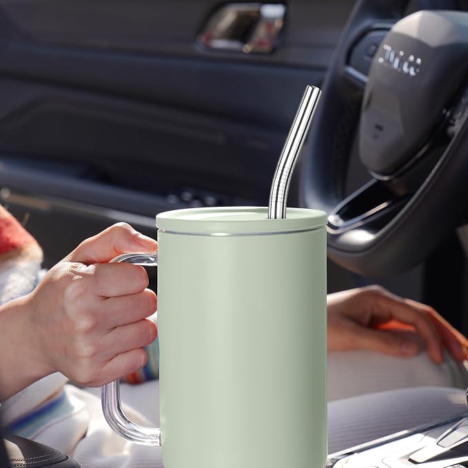 Tomorotec 8PCS 12" Stainless Steel Straws 4 Bent & 4 Straight - Image 2