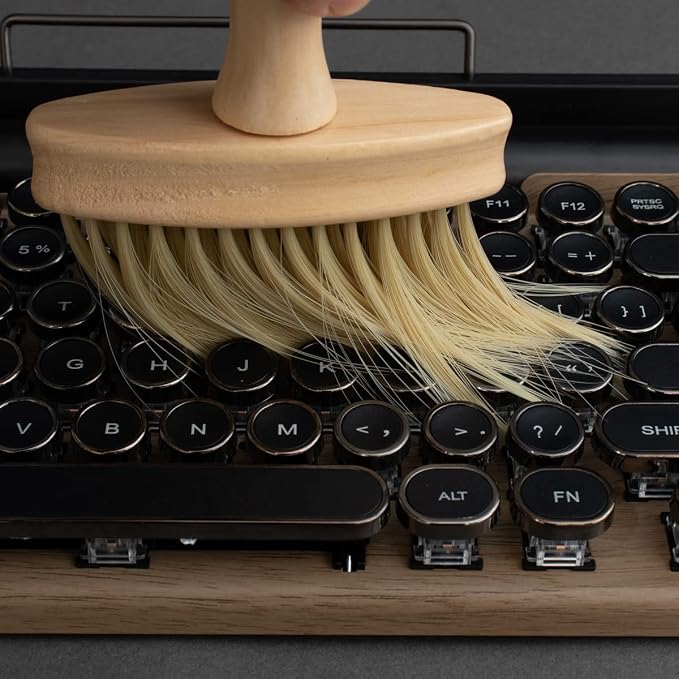 Keyboard Cleaning Brush Wooden Anti-Static PC Laptop Keyboard Cleaner Track - Image 2