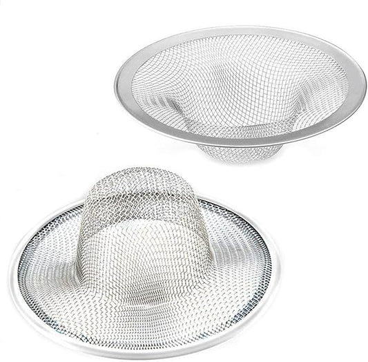 2 pcs Heavy Duty Stainless Steel Slop Basket Filter Trap, 2.75" Top / 1" Mesh by BESSEEK
