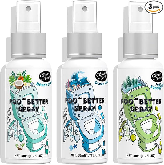 Clean-n-Fresh Toilet Spray, Variety 3 Pack by Clean-n-Fresh