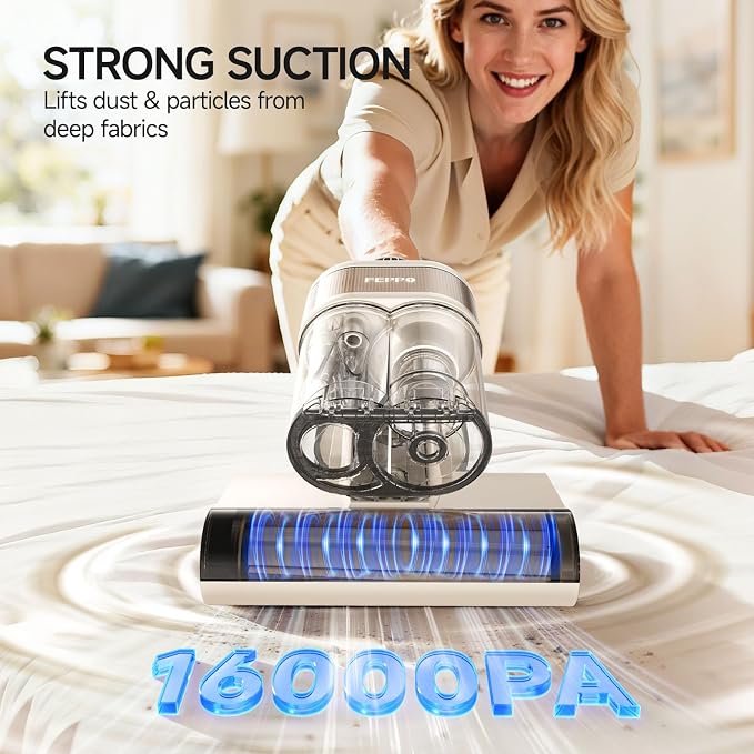 FEPPO 4-in-1 Mattress Vacuum Cleaner PRO, 16KPa Handheld Vacuum - Image 2