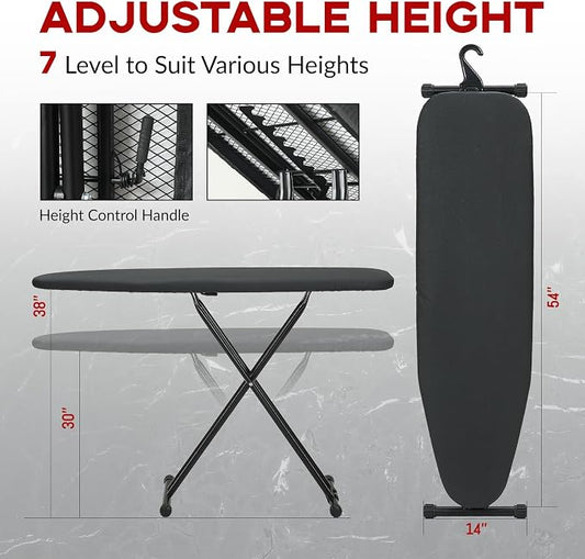 Ironing Board Full Size 53x13, RAINHOL Heavy Duty Iron Board - Image 2