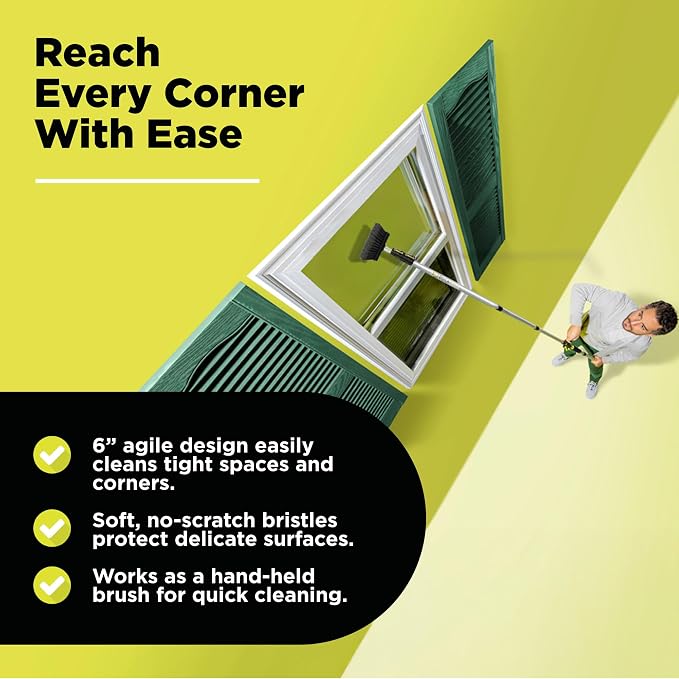 DOCA Scrub Brush Attachment for Long Handle Extension Pole - Image 5