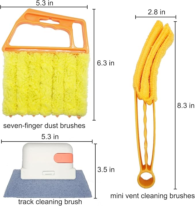5Pcs Window Blind Cleaning Set, Washable dust Removal Cleaning Tools, air Vent - Image 2