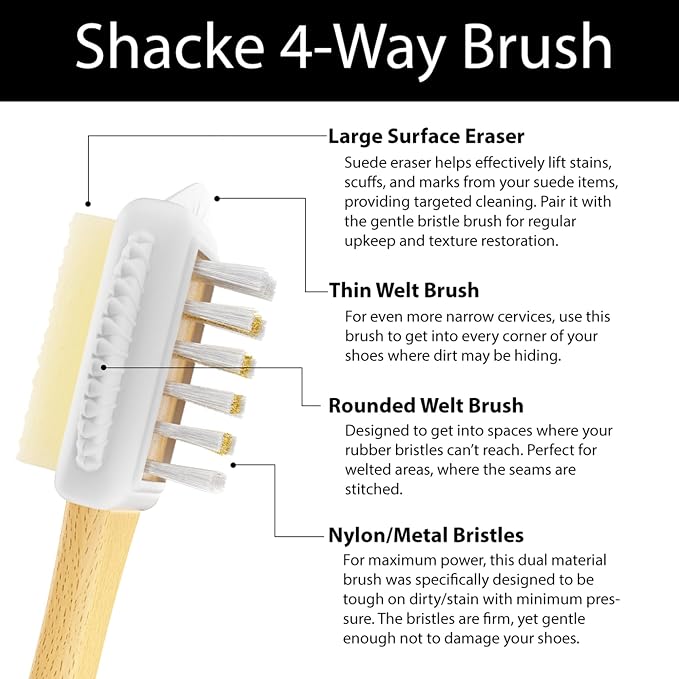 Suede & Nubuck 4-Way Leather Brush Cleaner - Image 4