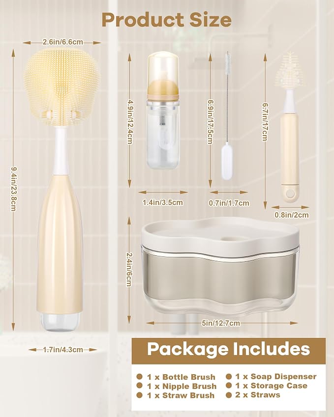 XANGNIER Baby Bottle Brush Kit - Image 8