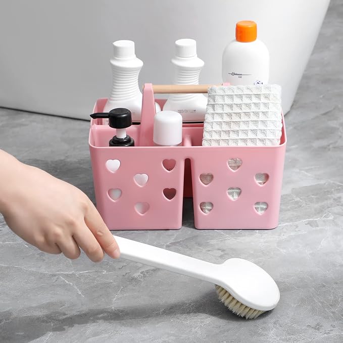 Anyoifax Portable Shower Caddy Plastic Shower Basket Organizer Divided Bathroom - Image 4