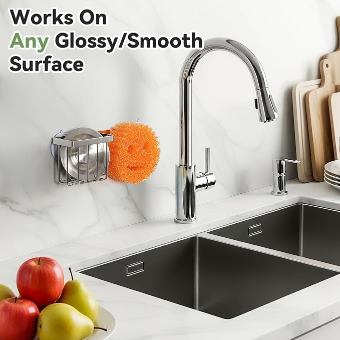 Sponge Holder for Kitchen Sink, Sponge Caddy for Scrub Daddy / Scrub Mommy - Image 5