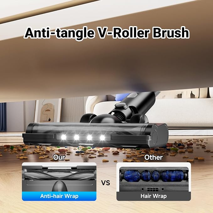 Cordless Vacuum Cleaner for Home, 8-in-1 Lightweight Stick Vacuum - Image 4