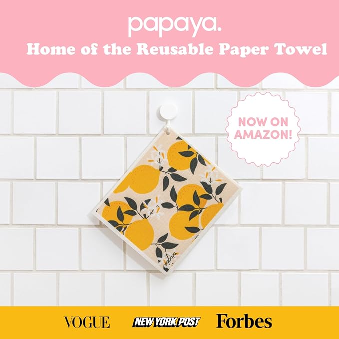 Papaya Reusable Paper Towels, Premium Swedish Dishcloths - Image 9