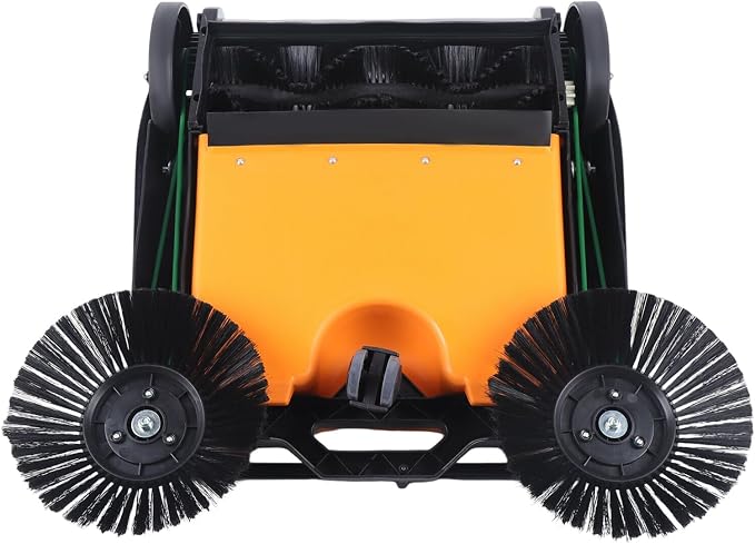 Walk Behind Outdoor Push Sweeper, 26 Inch 15L Walk-Behind Outdoor and Indoor - Image 2