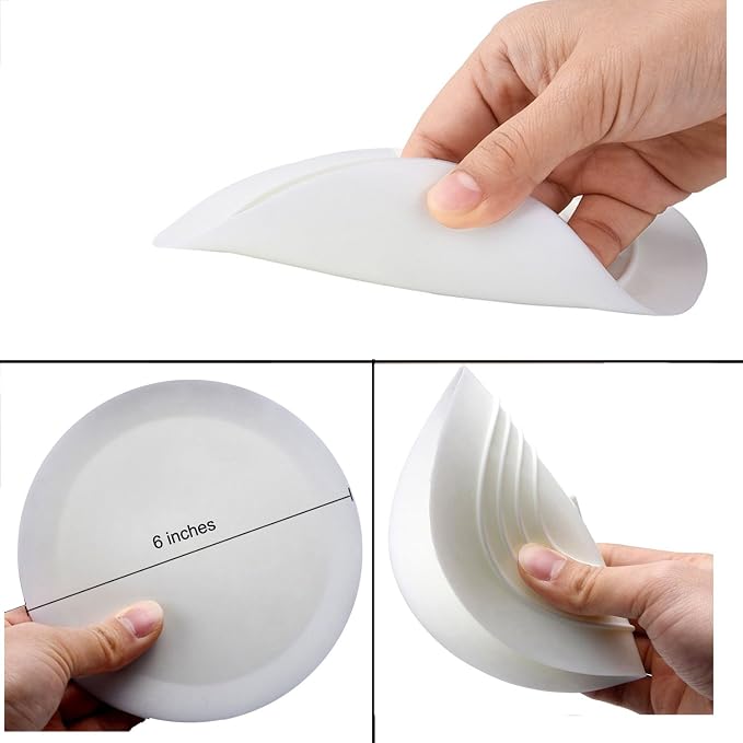 V-TOP Tub Stopper 2 Pack, 6 inches Large Silicone Drain Plug Hair Stopper Flat - Image 6