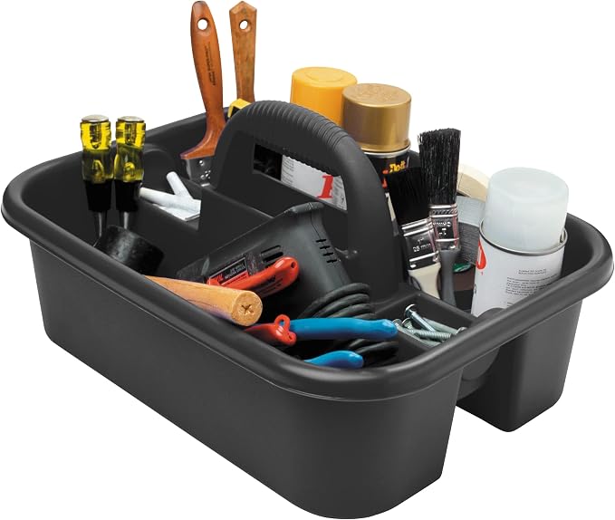 Akro-Mils 09185 Plastic Tote Tool & Supply Cleaning Caddy - Image 3