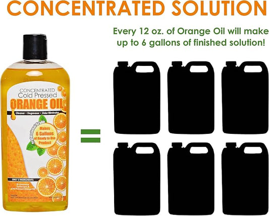 Cold Pressed Orange Oil Concentrate |12-ounce Professional Grade All-Purpose - Image 2
