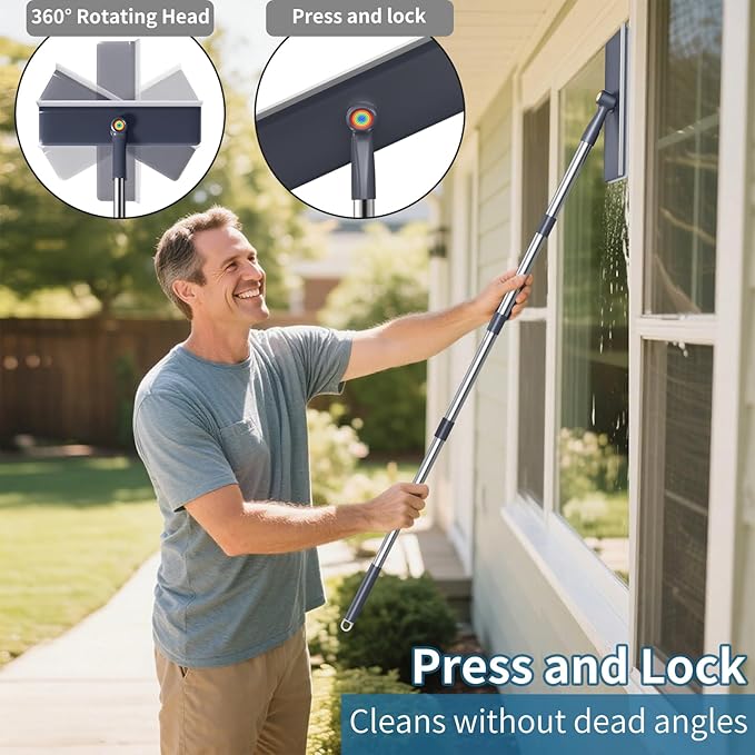 3 in 1 Window Squeegee for Home, Window Cleaning Kit - Image 5