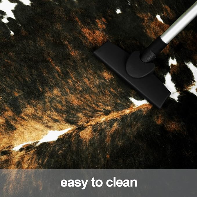 Amearea Faux Cow Hide Rug Large 6.2x5.2 Feet, Premium Western Home Decor Cow - Image 2