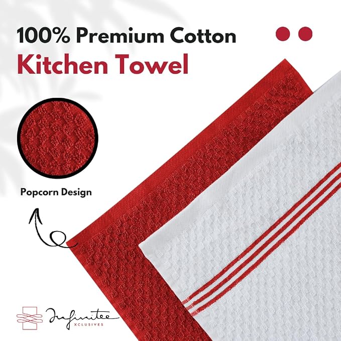 Infinitee Xclusives 100% Cotton Kitchen Towels - Image 8